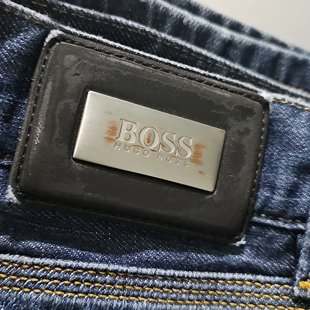 Hugo Boss Blue Straight Leg Jeans Size 28